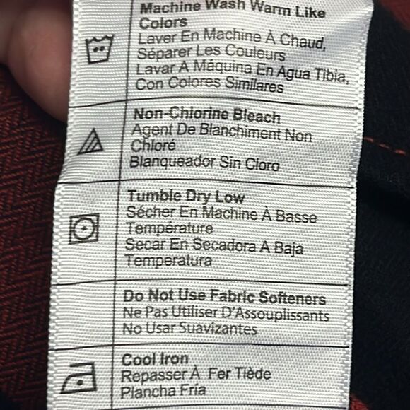 Carhartt Red Black Checkered Rugged Flex Loose Fit Button Down Flannel Shirt- 2X - Picture 16 of 16